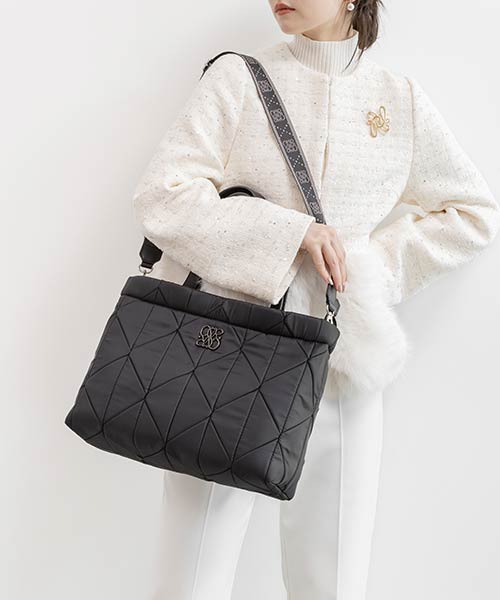 【再入荷】【A4対応】2WAY パデッドトートバッグ