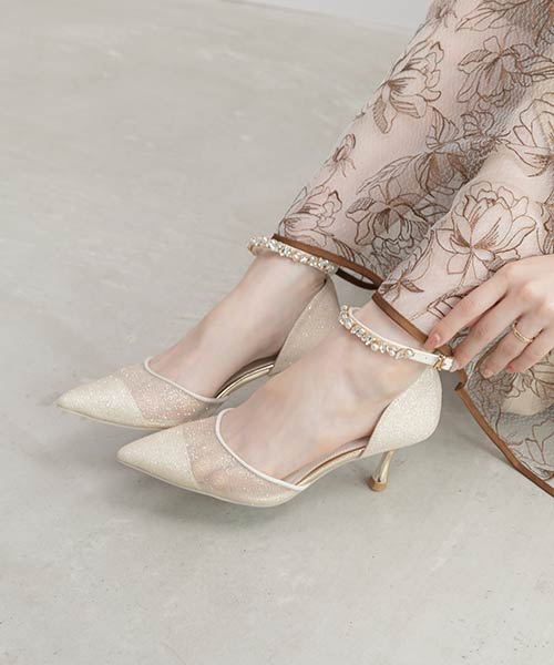 2WAY ラメシアーセパレートパンプス