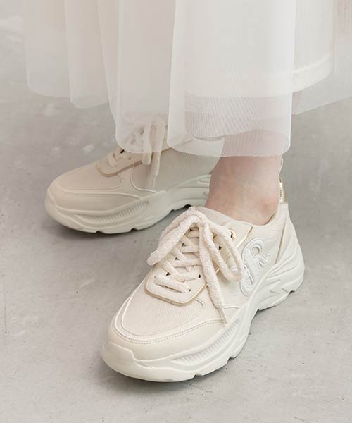 【SALE】モノグラムデザインボリュームソールスニーカー