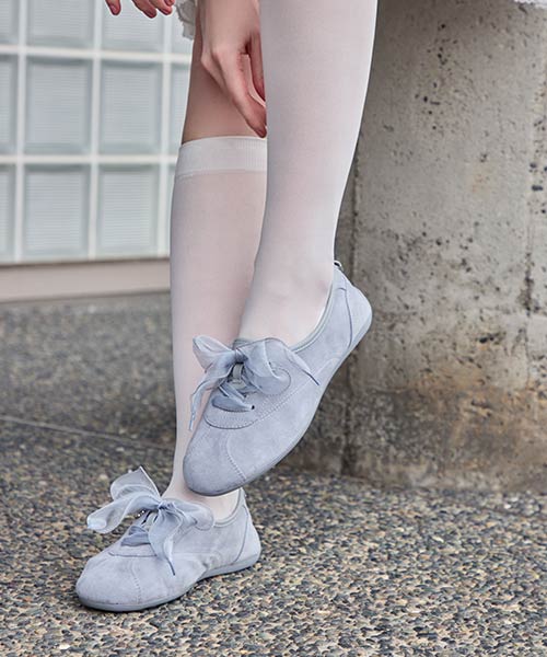 2WAY オーガンジーリボンフラットスニーカー